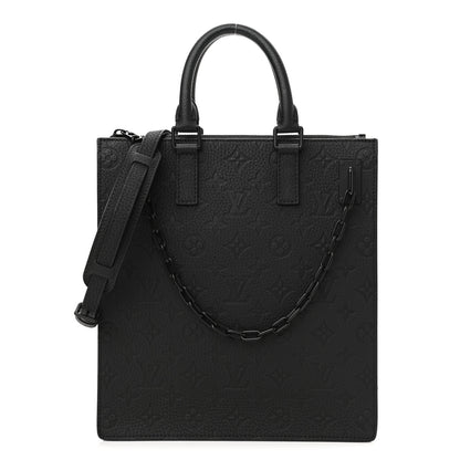 Louis Vuitton Taurillon Monogram Sac Plat Messenger Black 1 of 9