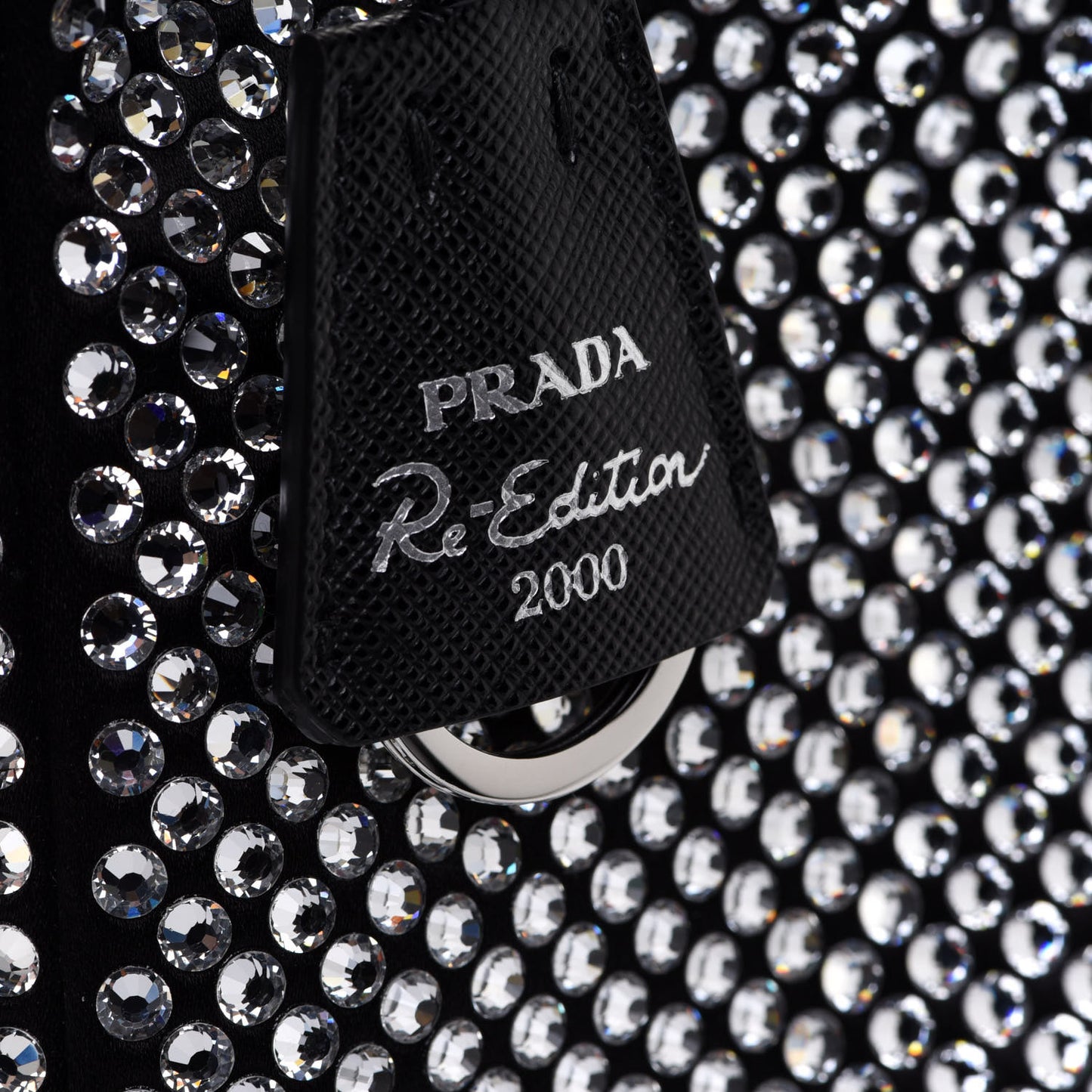 Satin Crystal Mini Re-Edition 2000 Bag Cristal