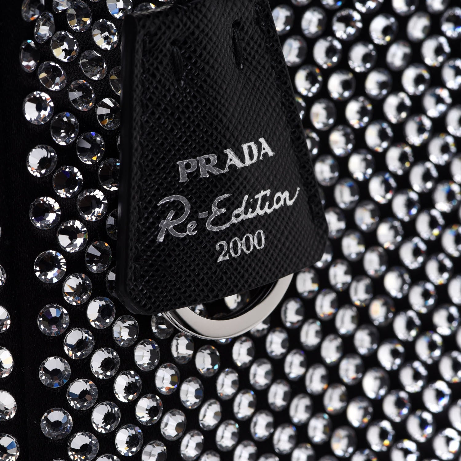 Prada Satin Crystal Mini Re-Edition 2000 Bag Cristal 10 of 13