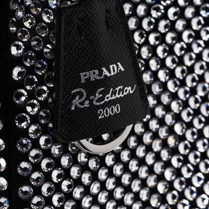 Prada Satin Crystal Mini Re-Edition 2000 Bag Cristal 10 of 13