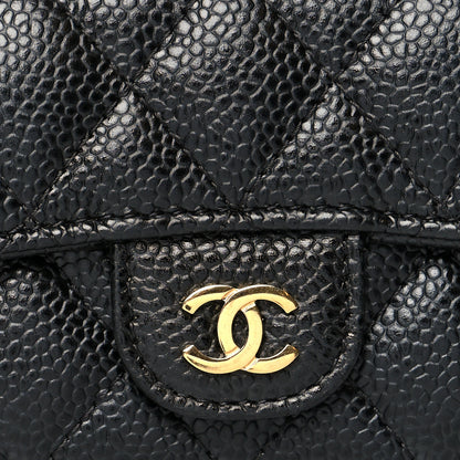 Chanel Caviar Quilted Flap Card Holder Black 9 of 10