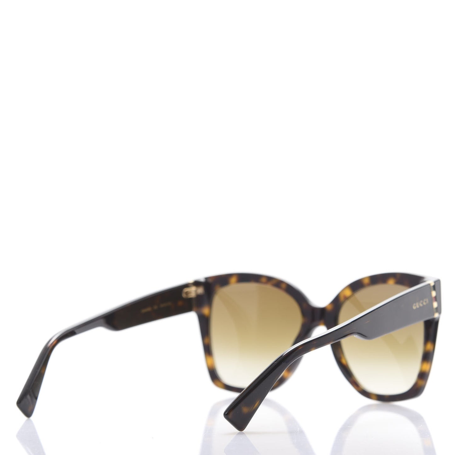 Acetate Square Frame Sunglasses GG0459S Tortoise