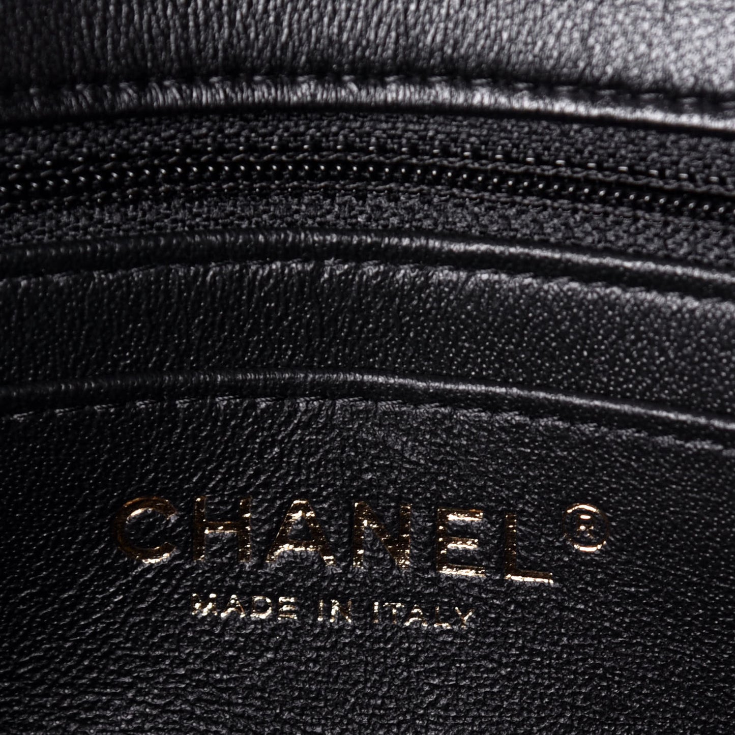 Lambskin Quilted Mini Rectangular Flap Black