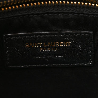 Saint Laurent Calfskin Y Quilted Monogram Medium Loulou Chain Satchel Dark Natural 7 of 11