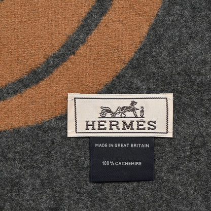 Hermes Cashmere Maillons TGM Scarf Camel Flanelle 4 of 4