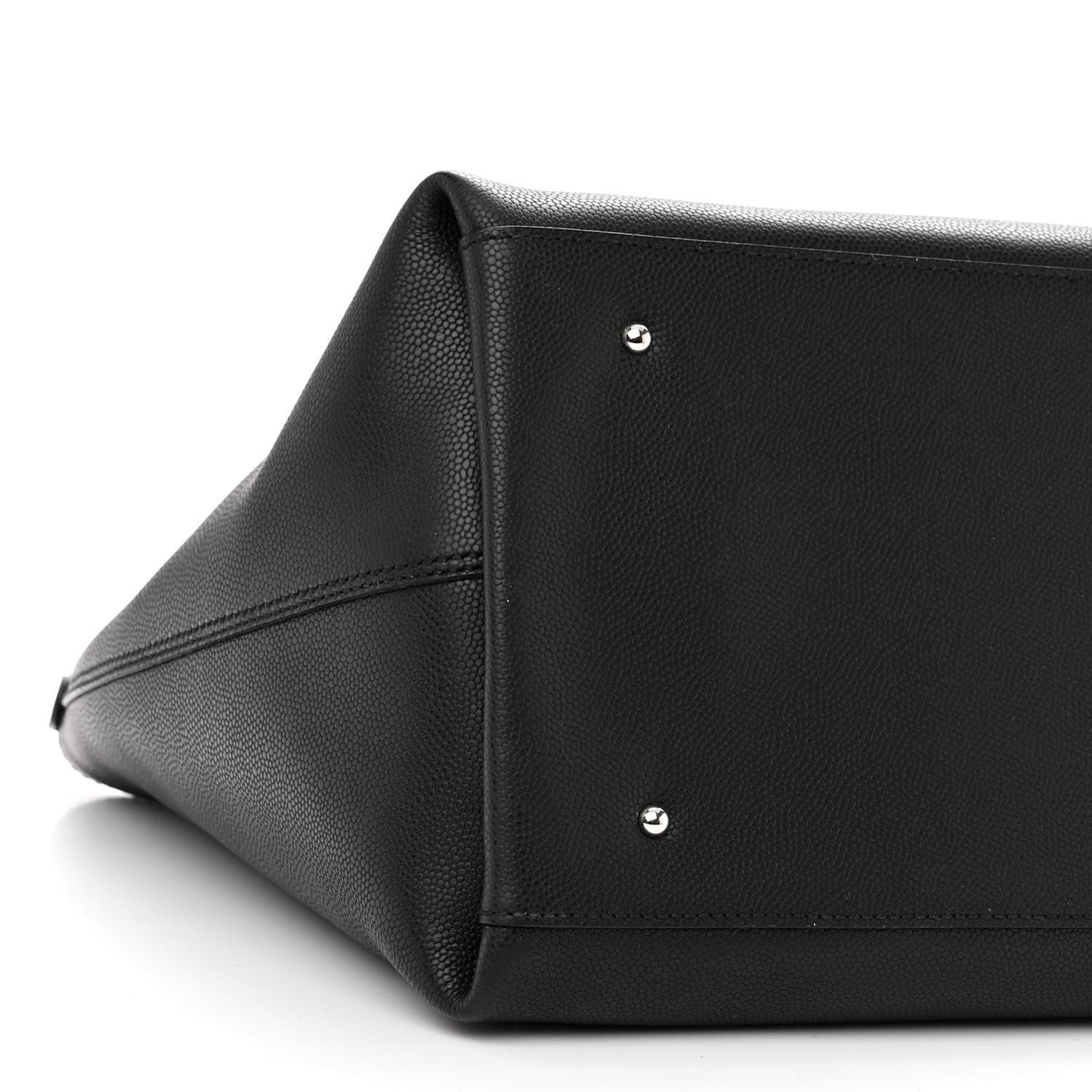 SALVATORE FERRAGAMO Calfskin Medium Tote Black