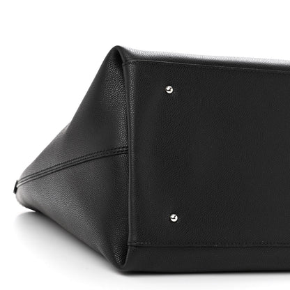 Salvatore Ferragamo SALVATORE FERRAGAMO Calfskin Medium Tote Black 7 of 11