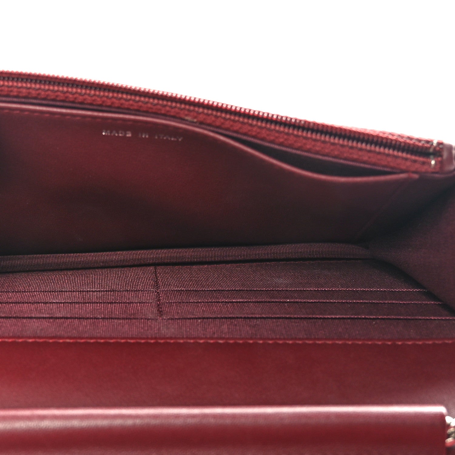 Chanel Calfskin Chevron Quilted Boy Wallet On Chain WOC Burgundy 5 of 11