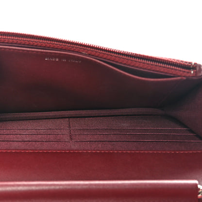 Chanel Calfskin Chevron Quilted Boy Wallet On Chain WOC Burgundy 5 of 11