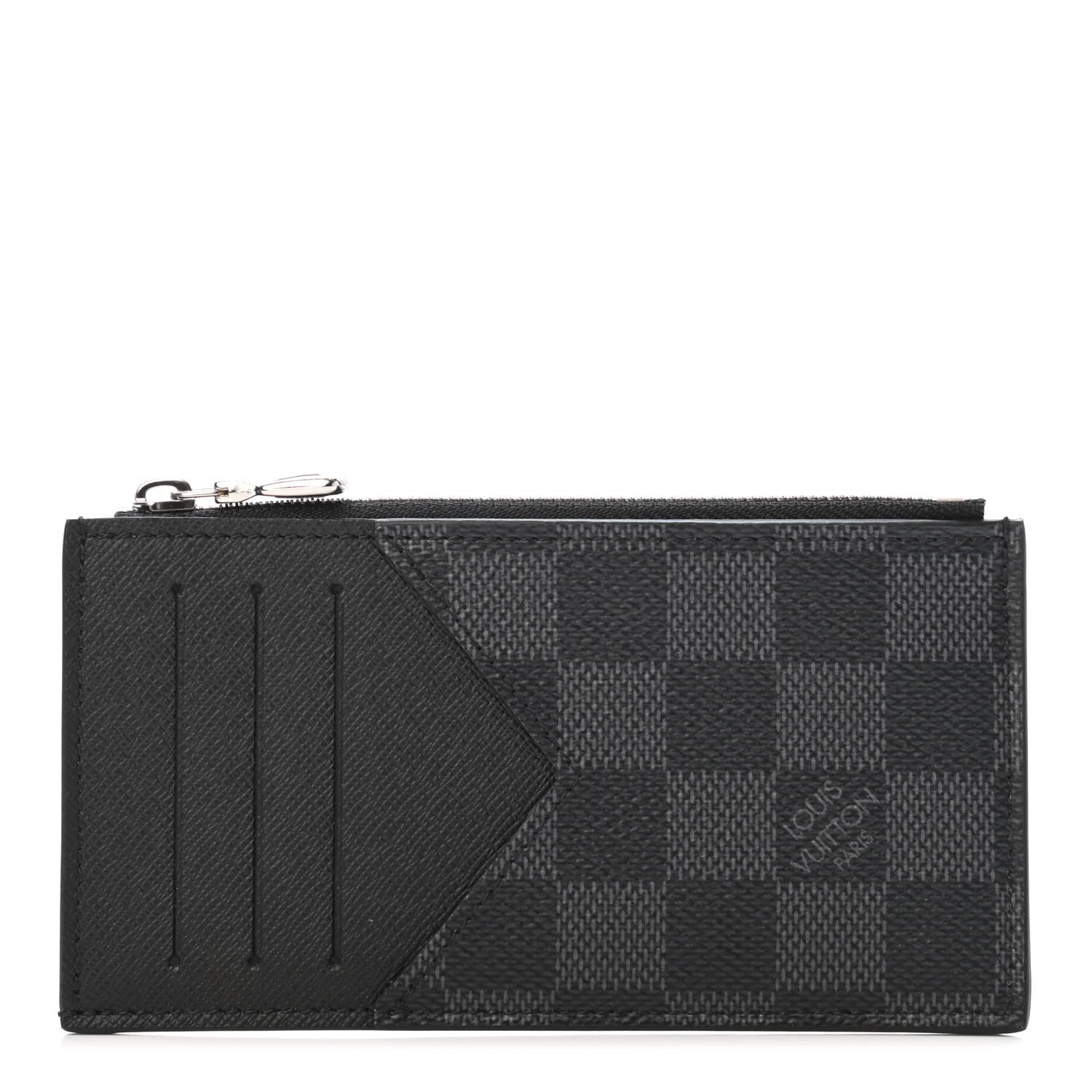 Louis Vuitton Damier Graphite Taiga Coin Card Holder 1 of 4