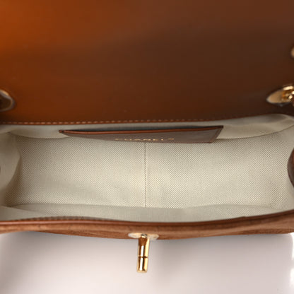Chanel Suede Calfskin Quilted Small Eyes On You Flap Camel 8 of 20