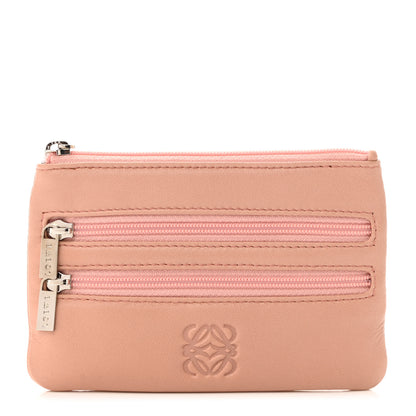 Loewe Calfskin Zip Coin Card Holder Blush 1 of 7