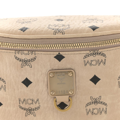 MCM Visetos Stark Belt Bag Beige 7 of 10