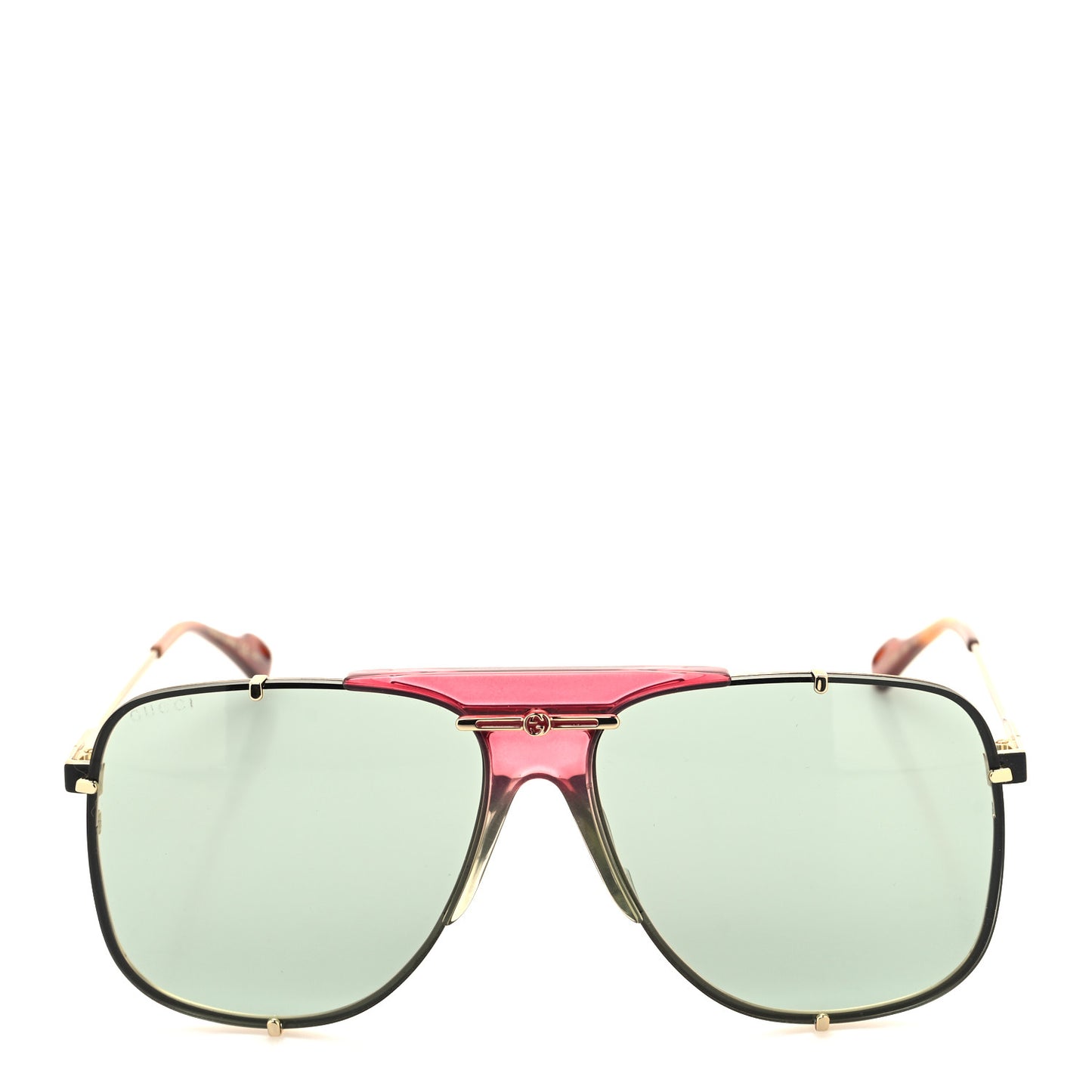 Metal Square Frame Sunglasses GG0739SA Pink