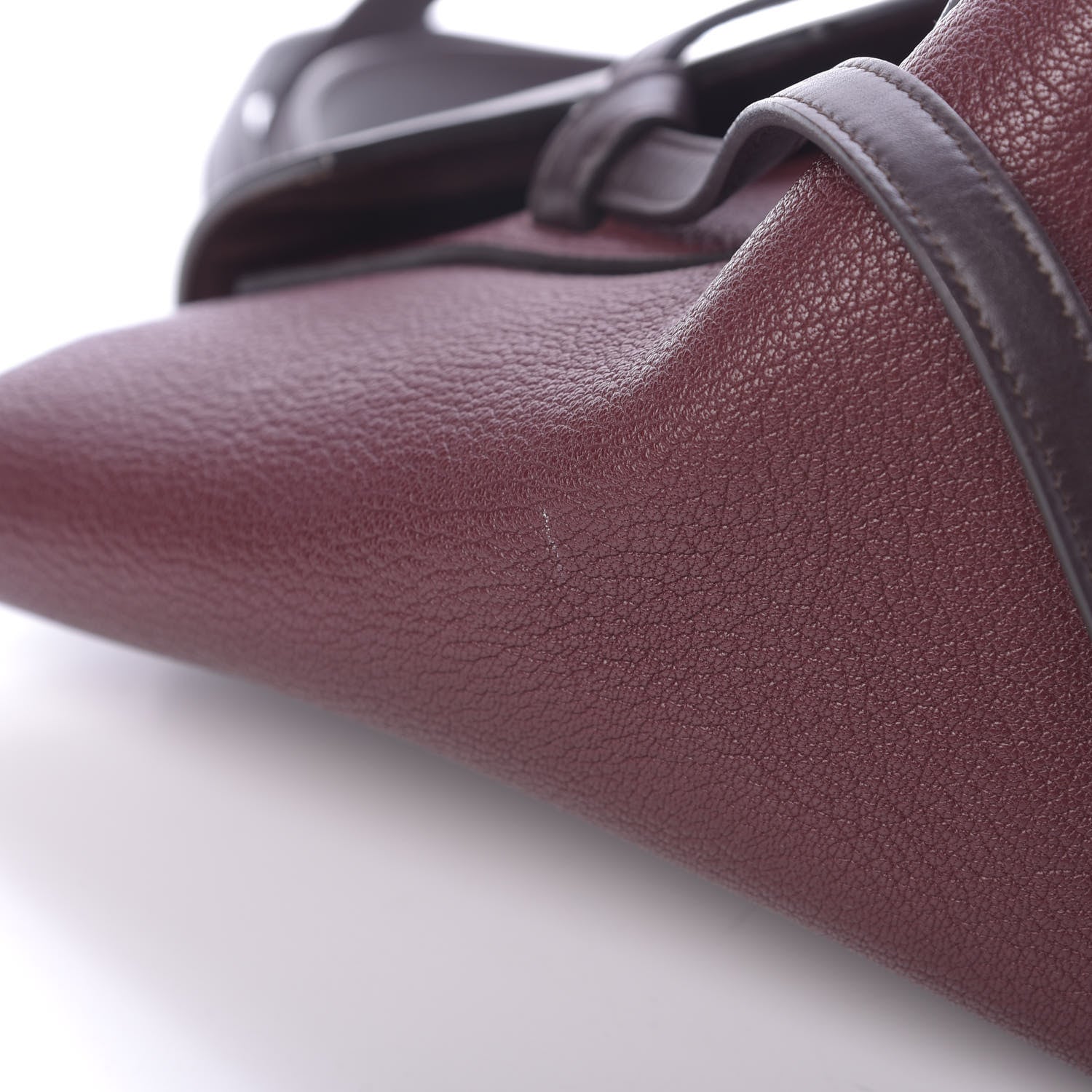 Celine Goatskin Smooth Calfskin Mini Belt Bag Burgundy 8 of 15