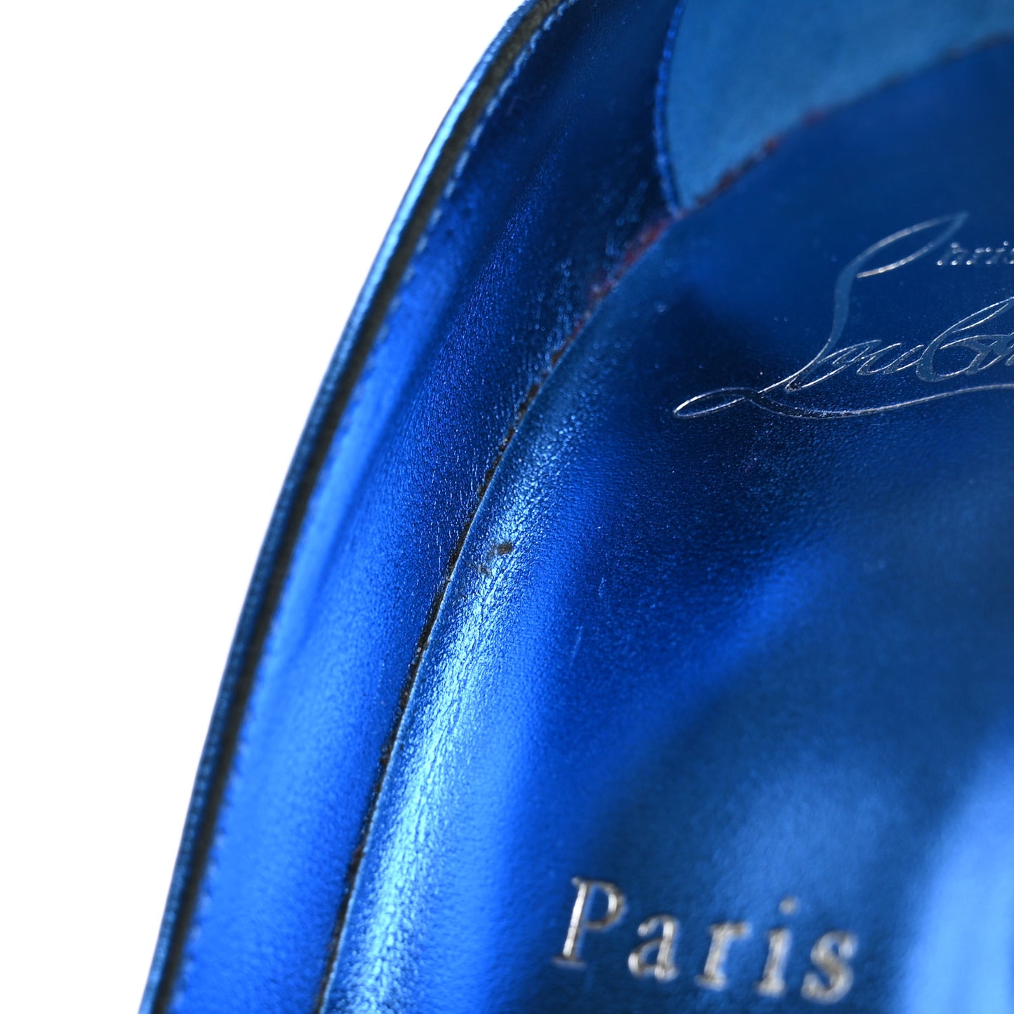 Metallic Patent Hot Chick 100 Pumps 36 Blue