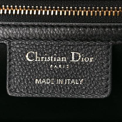 Christian Dior Grained Calfskin Cannage Large Caro Bag Black 6 of 12