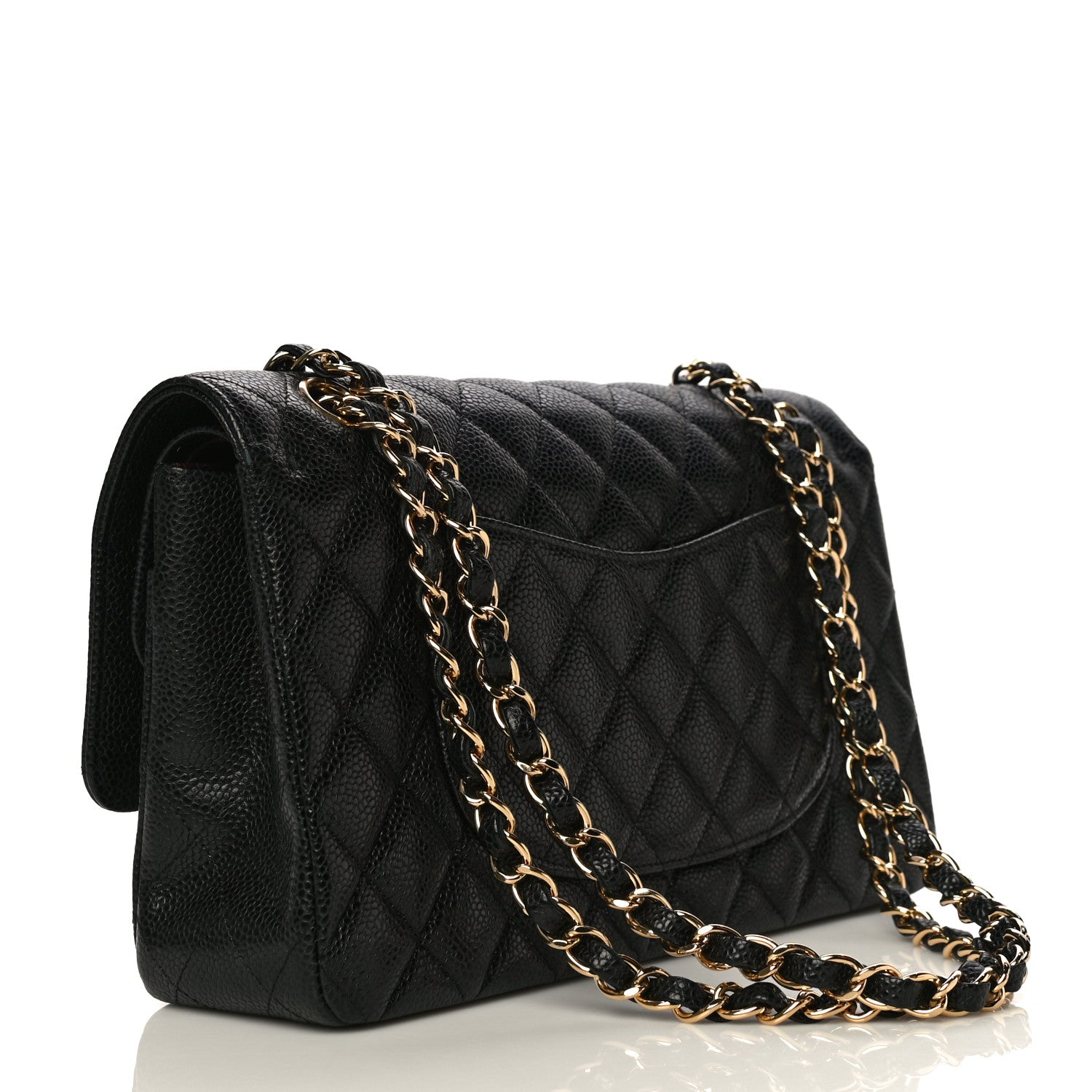 Chanel Caviar Quilted Medium Double Flap Black 3 of 11