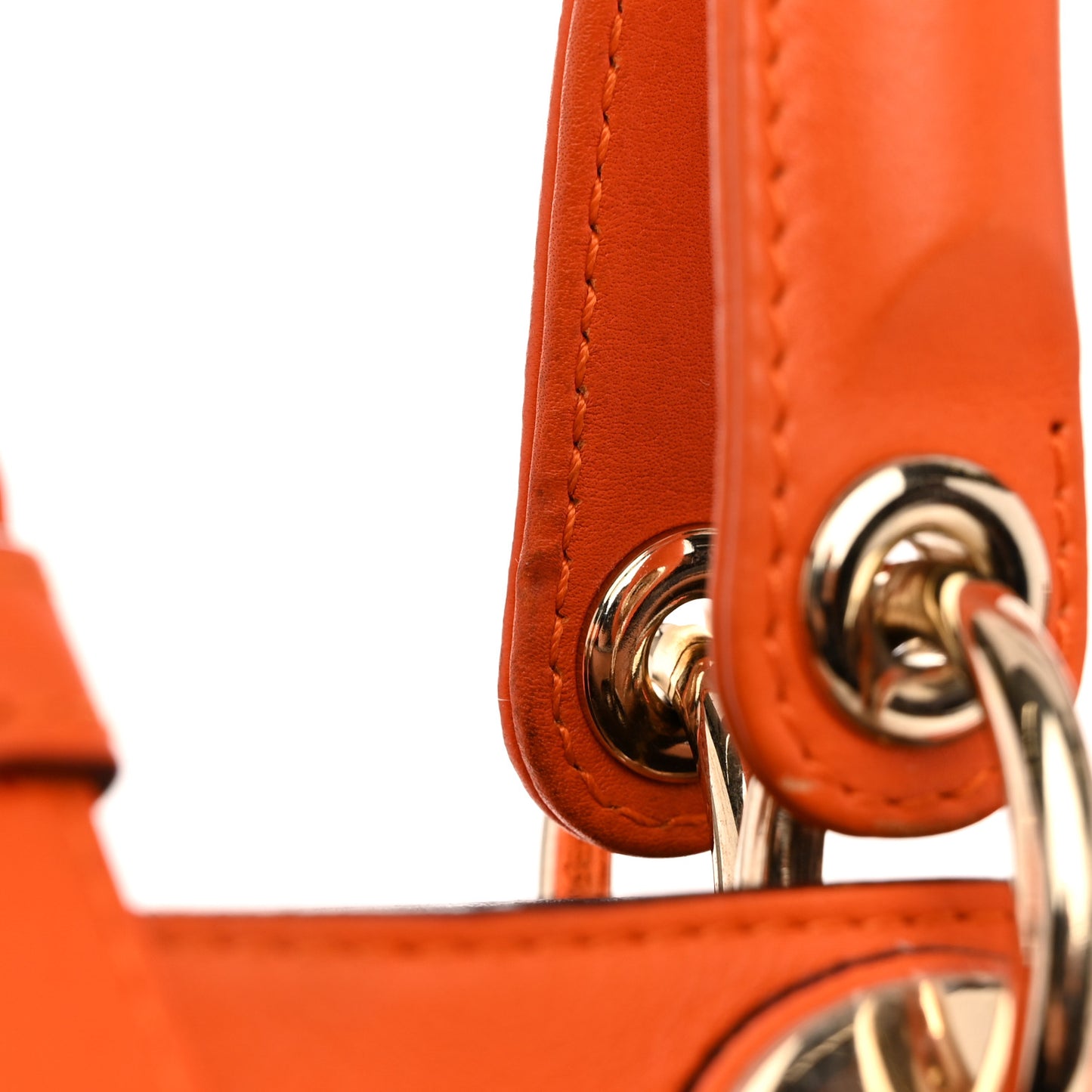 Smooth Calfskin Large Diorissimo Tote Orange