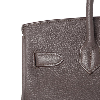 Hermes Togo Birkin 30 Etain 28 of 33