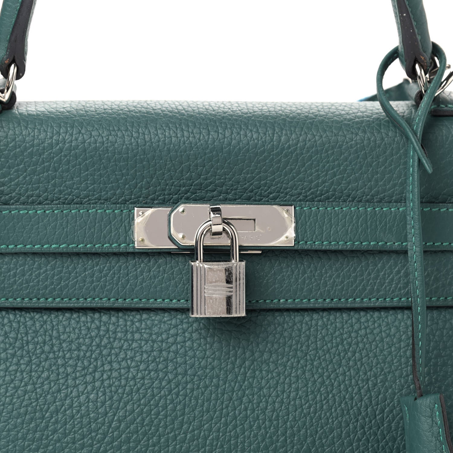 Hermes Taurillon Clemence Kelly Retourne 32 Malachite 9 of 10