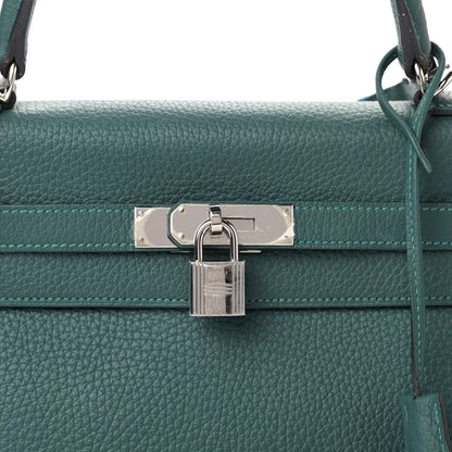 Hermes Taurillon Clemence Kelly Retourne 32 Malachite 9 of 10