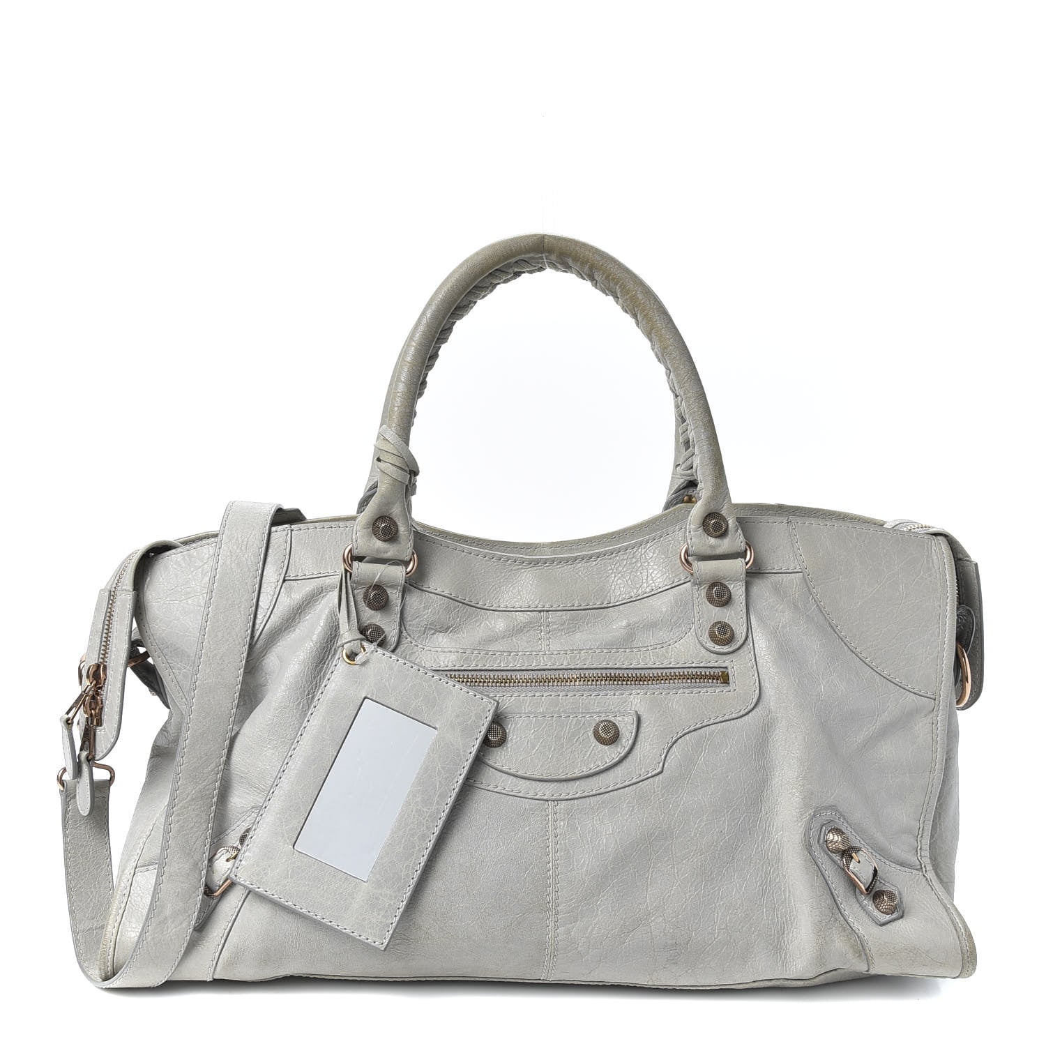 Balenciaga Agneau Giant 12 Rose Gold Hardware Part Time Gris Ciment 1 of 9