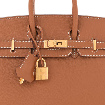 Hermes Epsom Birkin Sellier 25 Gold 8 of 11