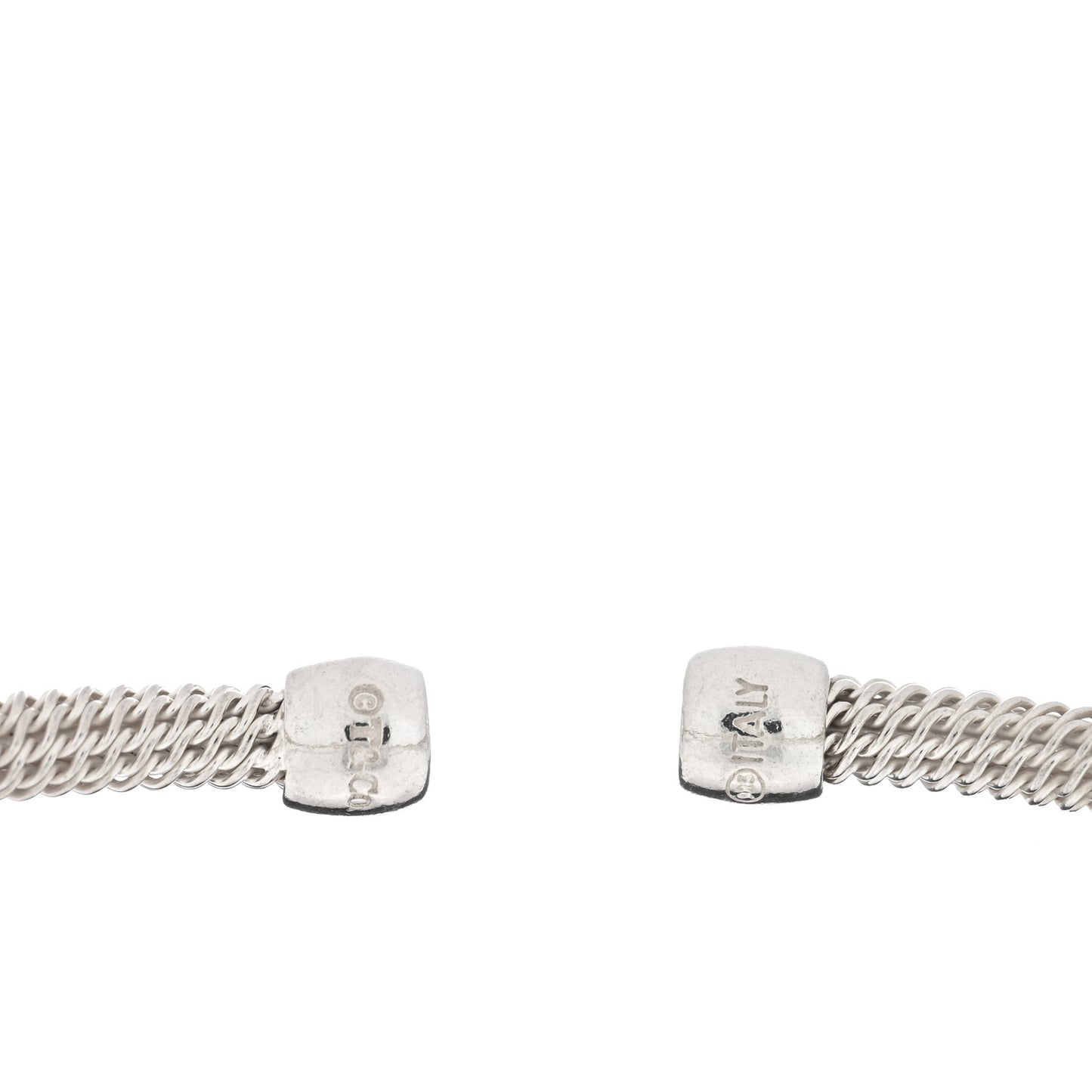 Sterling Silver Atlas Cube Cuff Bracelet