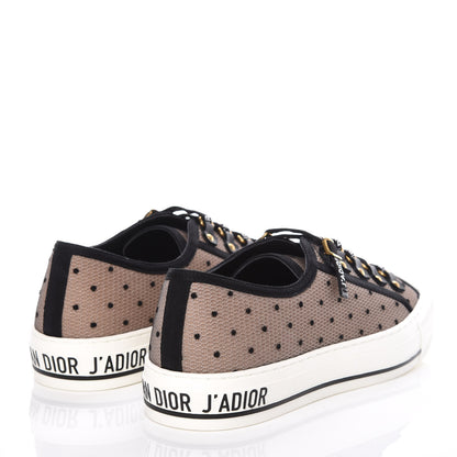 Christian Dior Mesh Plumetis Walk'n Dior Low Top Sneakers 40 Nude 4 of 9