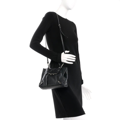 Balenciaga Calfskin Papier Mini A4 Zip Around Tote Black 2 of 8