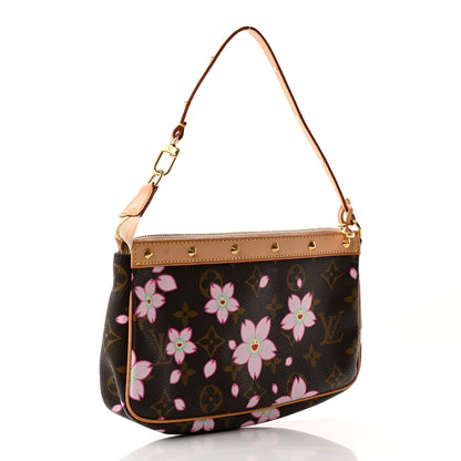 Louis Vuitton Monogram Cherry Blossom Pochette Accessories Brown 2 of 15
