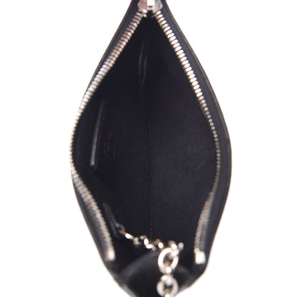 Fendi Vitello Applique Heart Coin Pouch Key Case Black 5 of 9