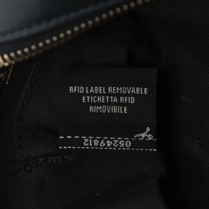 Fendi Glazed Fabric Vitello Century FF 1974 Stamp Patch Mini Camera Case Mogano Panna Black 7 of 13