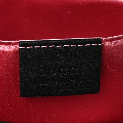Gucci Velvet Matelasse Mini GG Marmont Shoulder Bag Black 7 of 9
