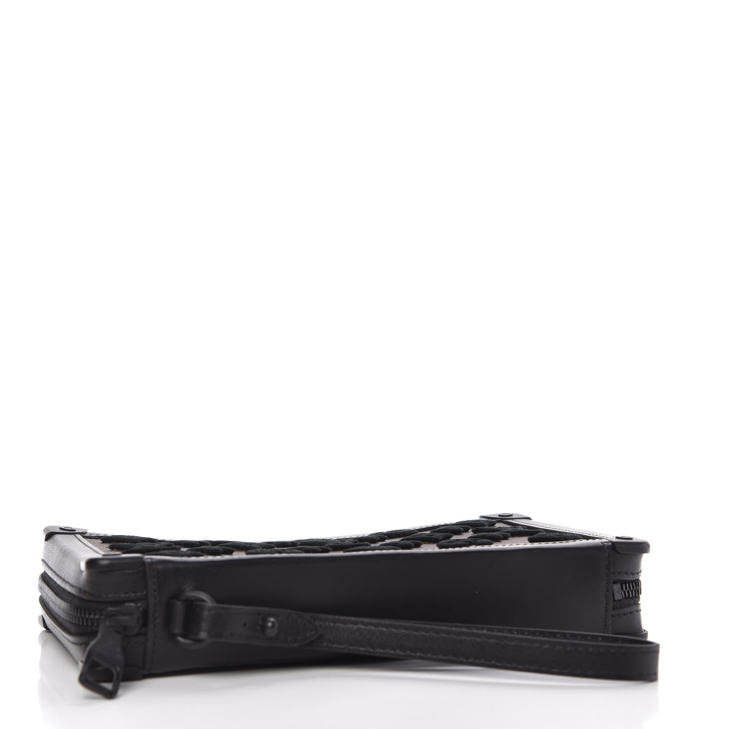 Louis Vuitton Monogram Tuffetage Soft Trunk Clutch Black 4 of 11
