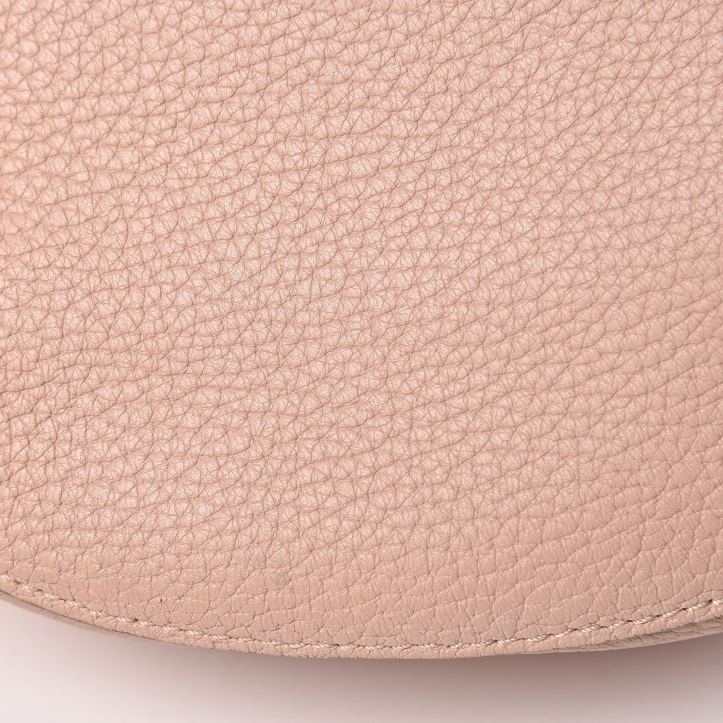 Grained Lambskin Mini Drew Shoulder Bag Cement Pink