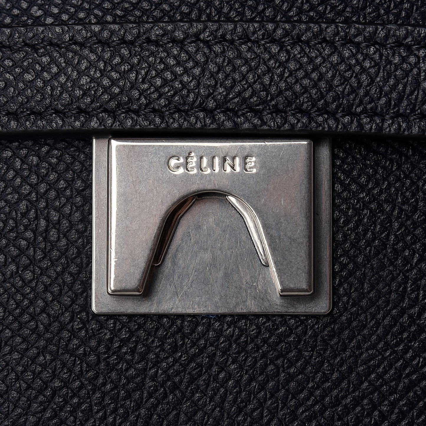 Grained Calfskin Mini Belt Bag Navy