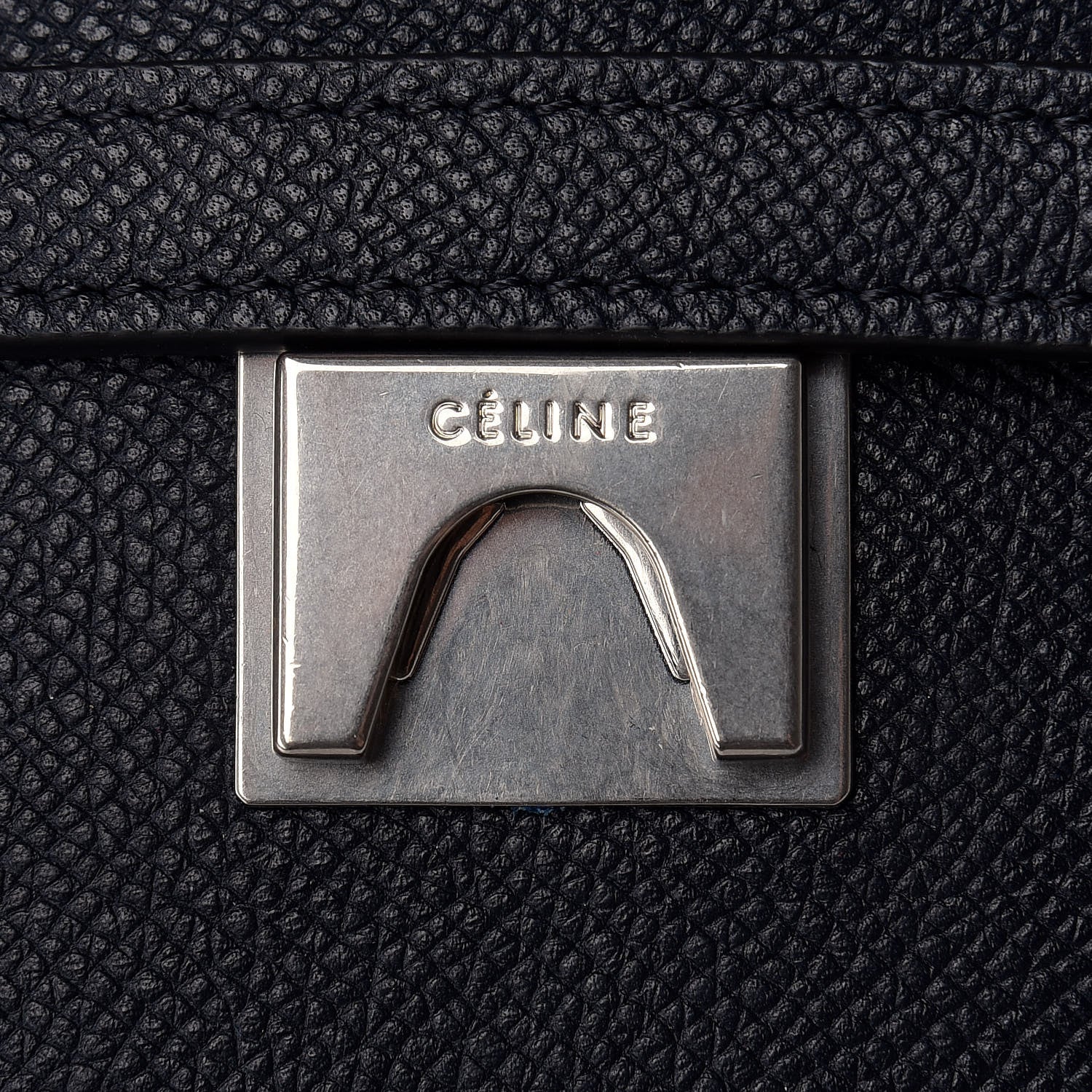 Celine Grained Calfskin Mini Belt Bag Navy 10 of 10