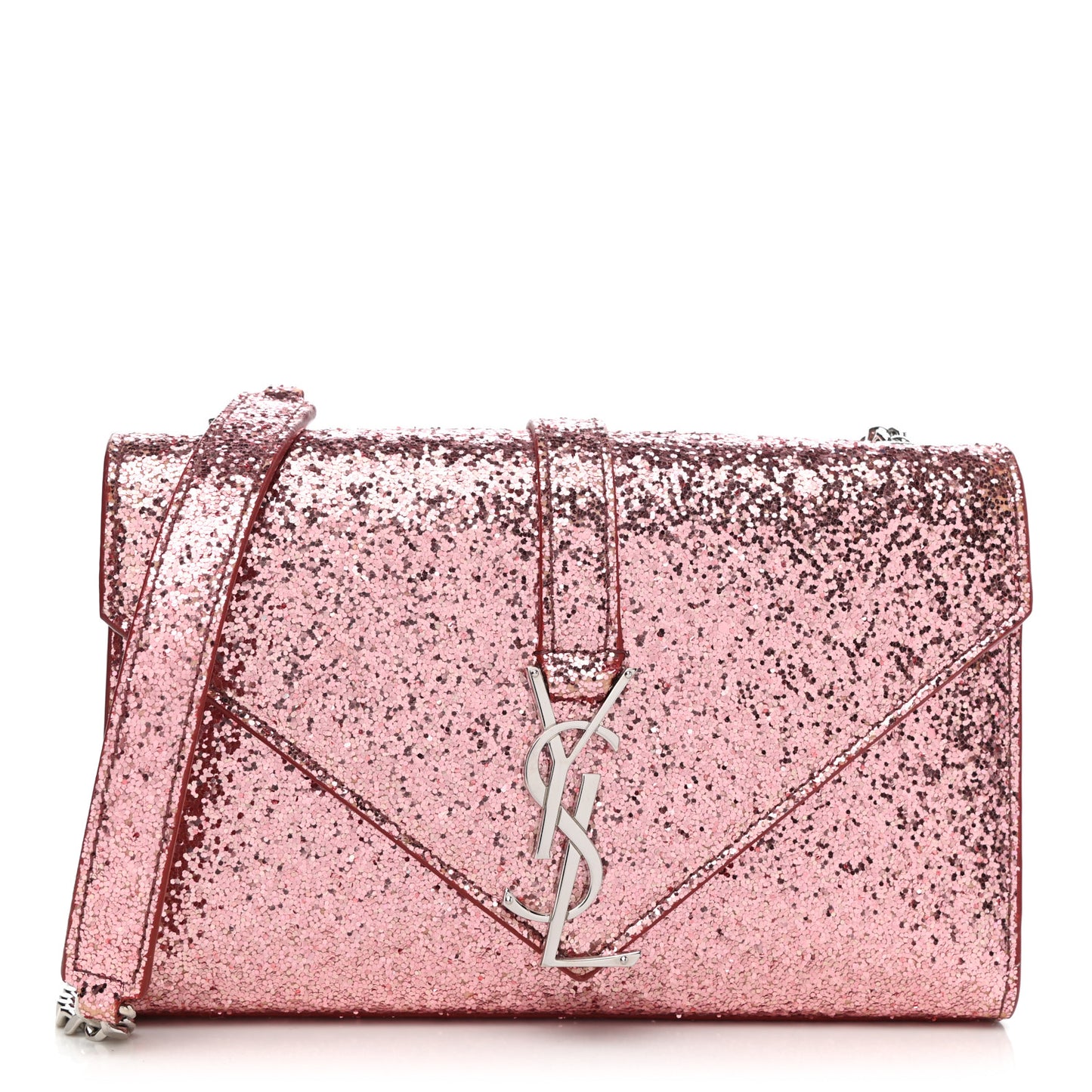 Glitter Monogram Galactica Satchel Pink