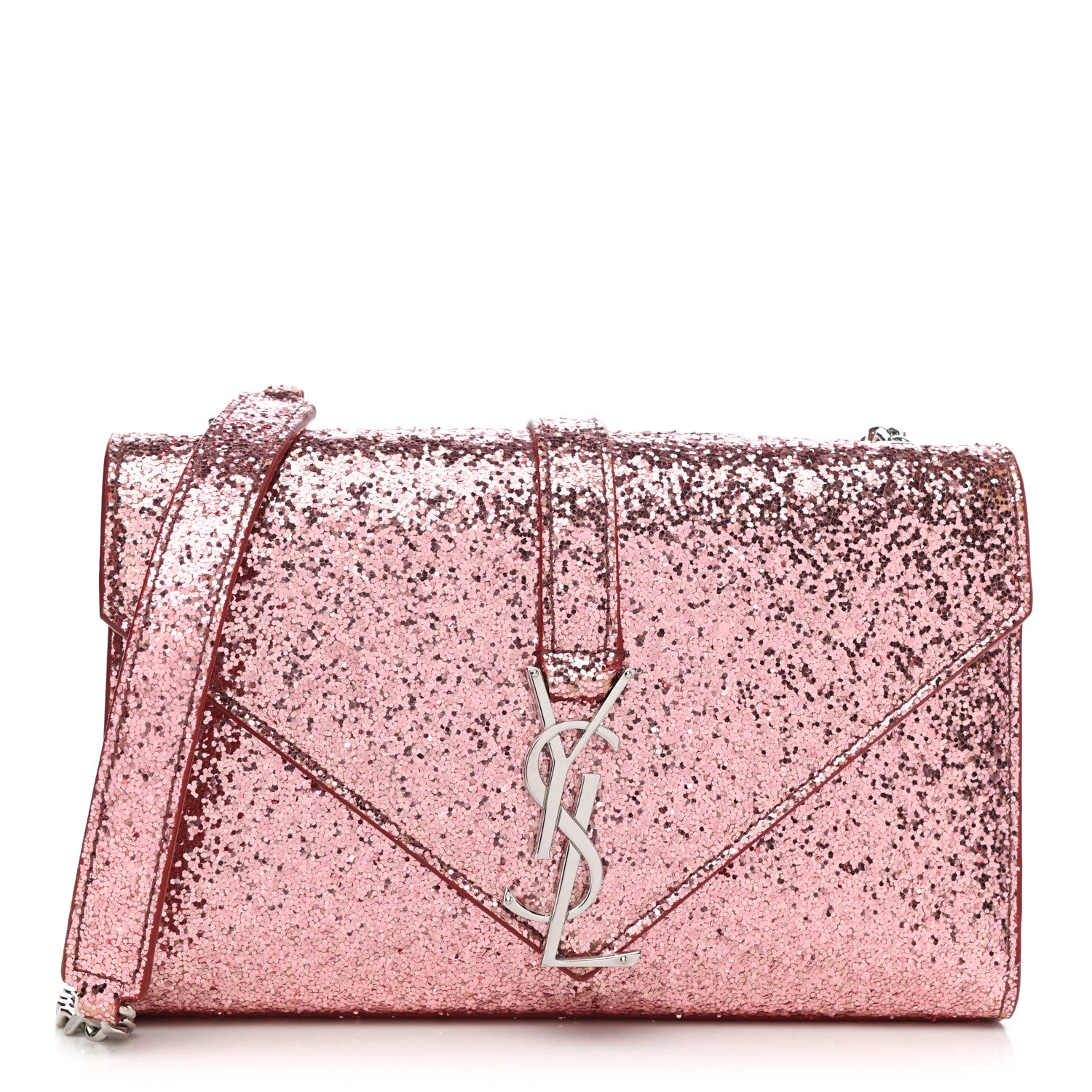 Saint Laurent Glitter Monogram Galactica Satchel Pink 1 of 11