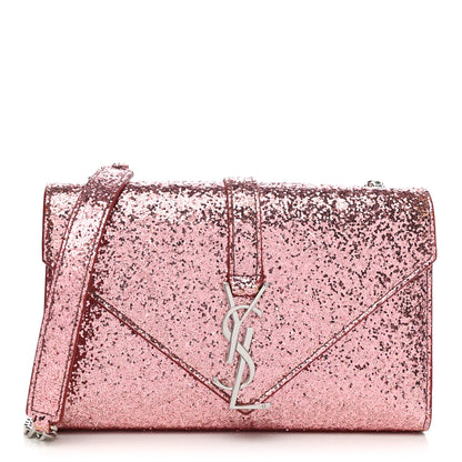 Saint Laurent Glitter Monogram Galactica Satchel Pink 1 of 11