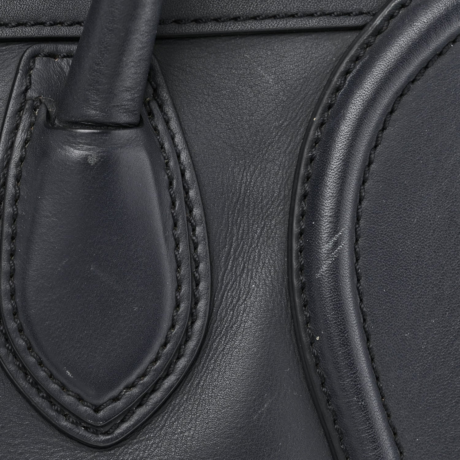 Celine Smooth Calfskin Mini Luggage Navy Blue 11 of 13