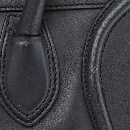 Celine Smooth Calfskin Mini Luggage Navy Blue 11 of 13