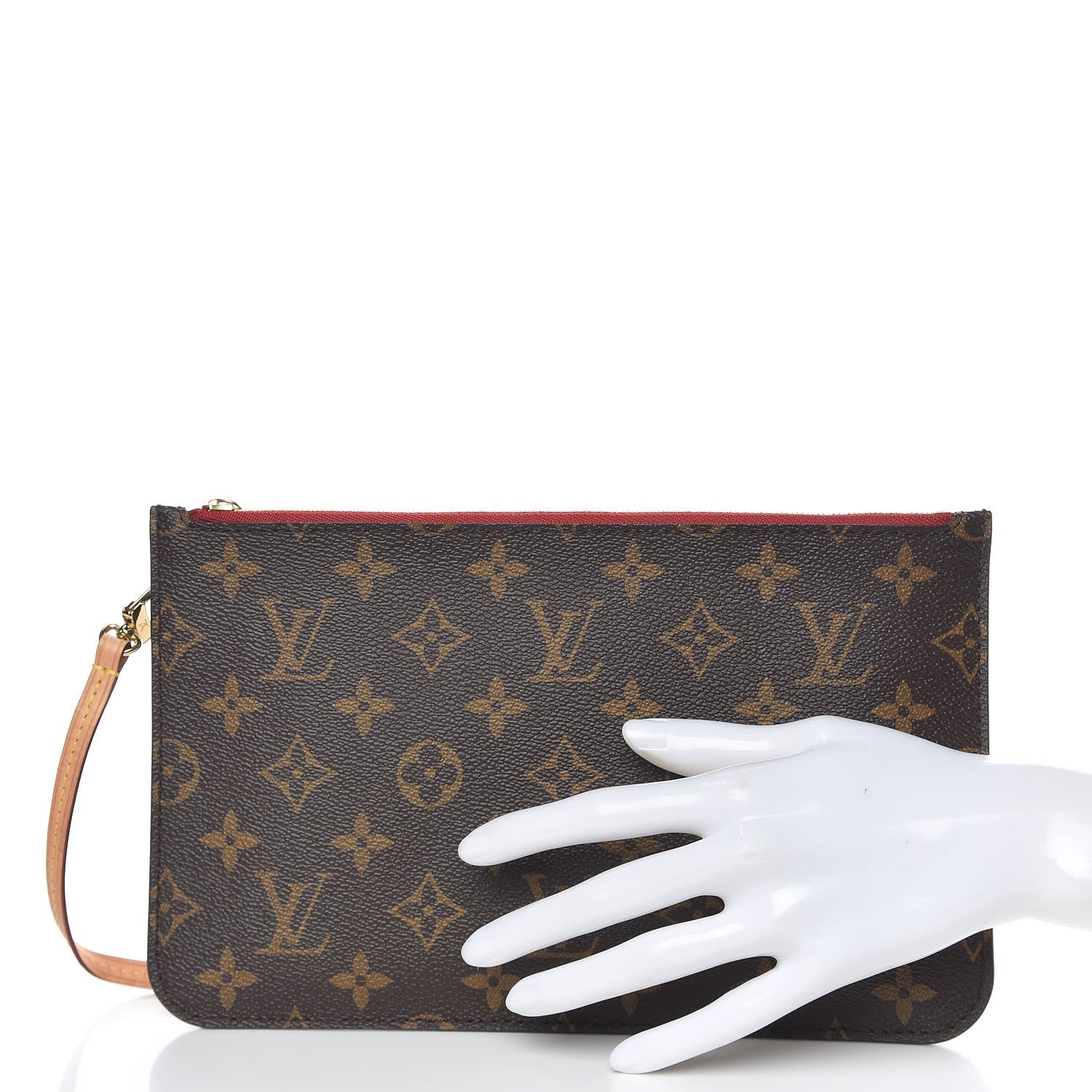 Louis Vuitton Monogram Neverfull MM GM Pochette Cherry 2 of 8