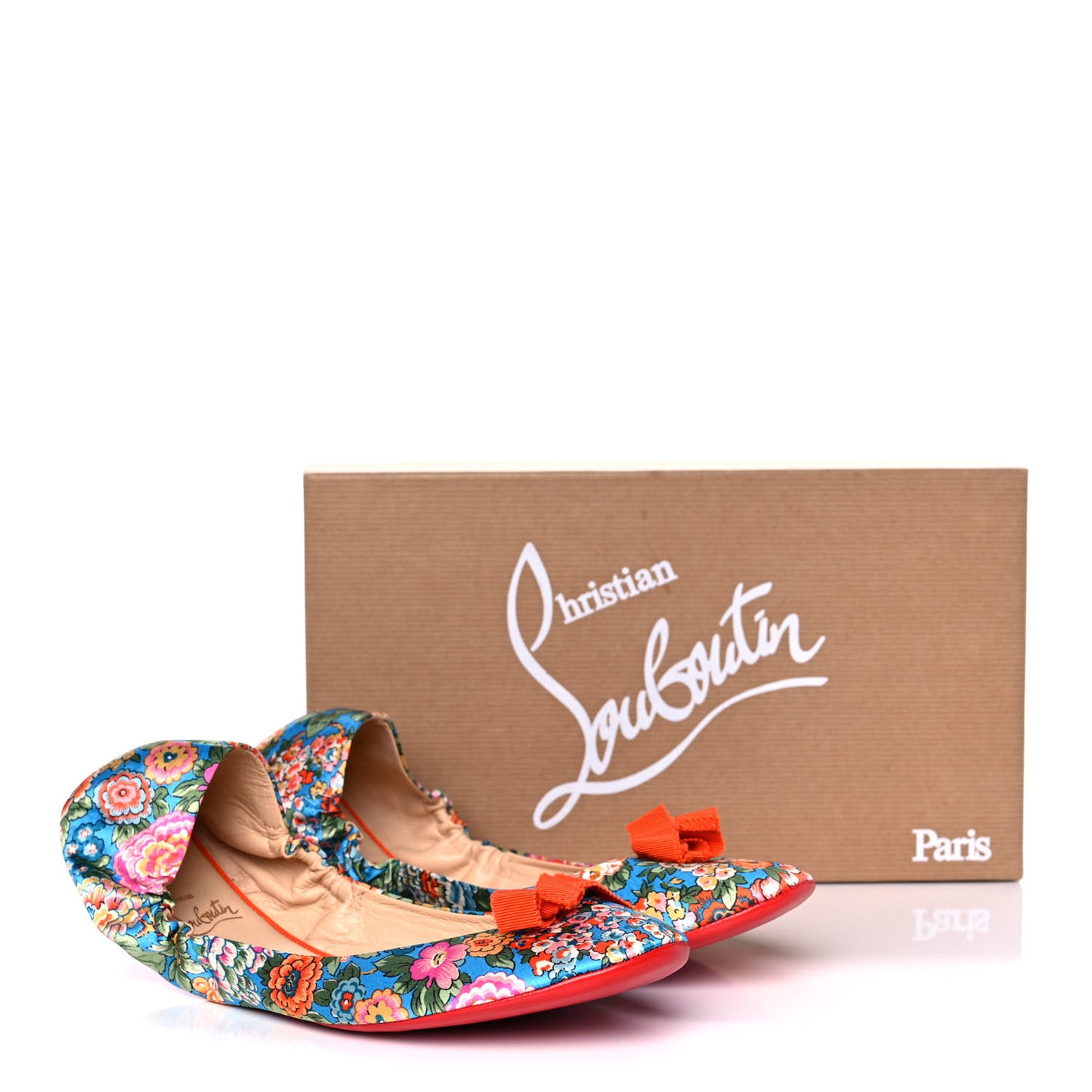 Nappa Air Loubi Flores Ballet Flats 39 Multicolor