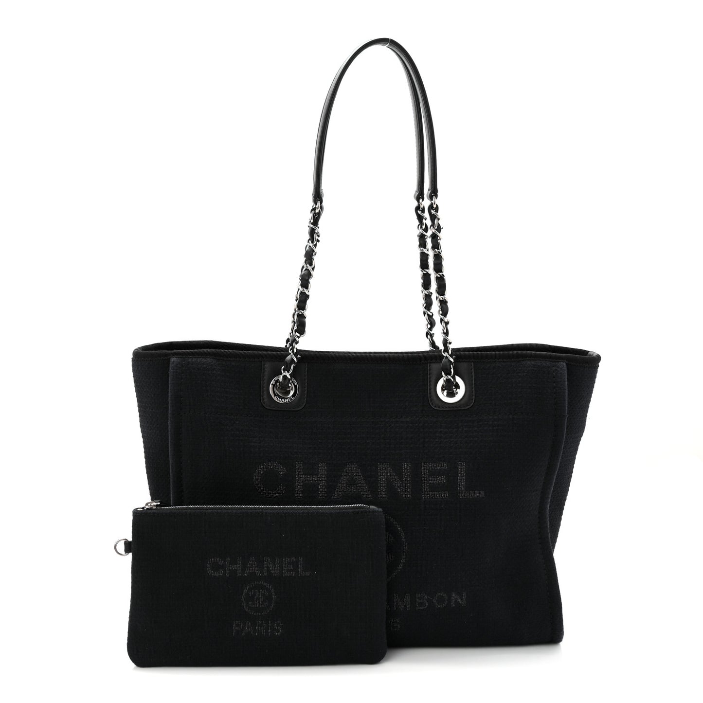 Mixed Fibers Small Deauville Tote Black