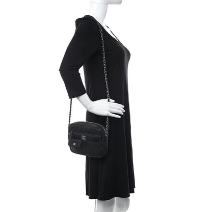 Chanel Calfskin Quilted Ultra Pocket Camera Case Black 2 of 10