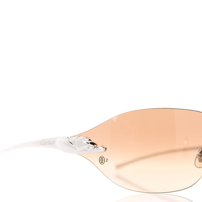 Cartier Panthere De Aviator Sunglasses Platinum 6 of 7