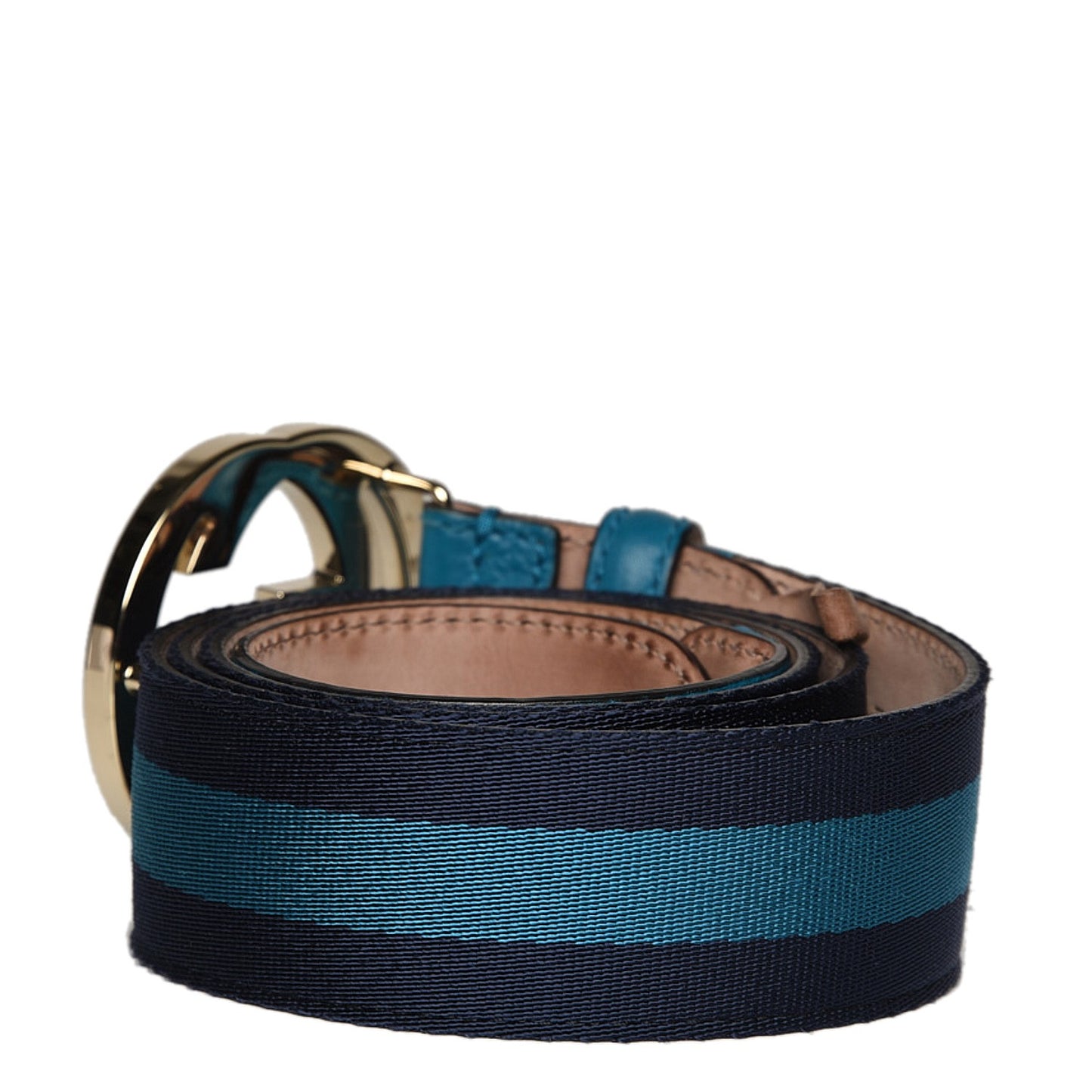 Web Interlocking GG Belt 100 40 Navy Light Blue